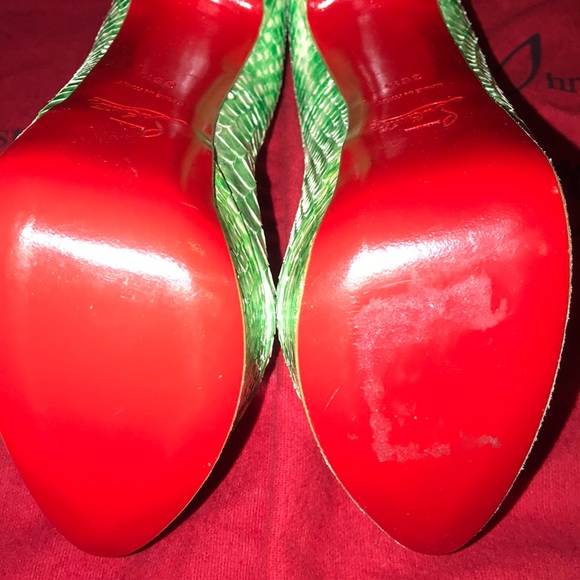 Christian Louboutin Python Daffodile pumps - Picture 4 of 6